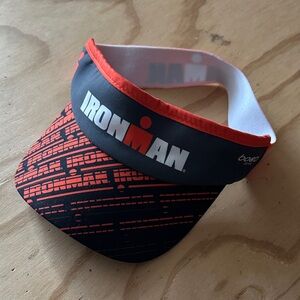 Ironman triathlon Boco gear Black and Red Visor hat